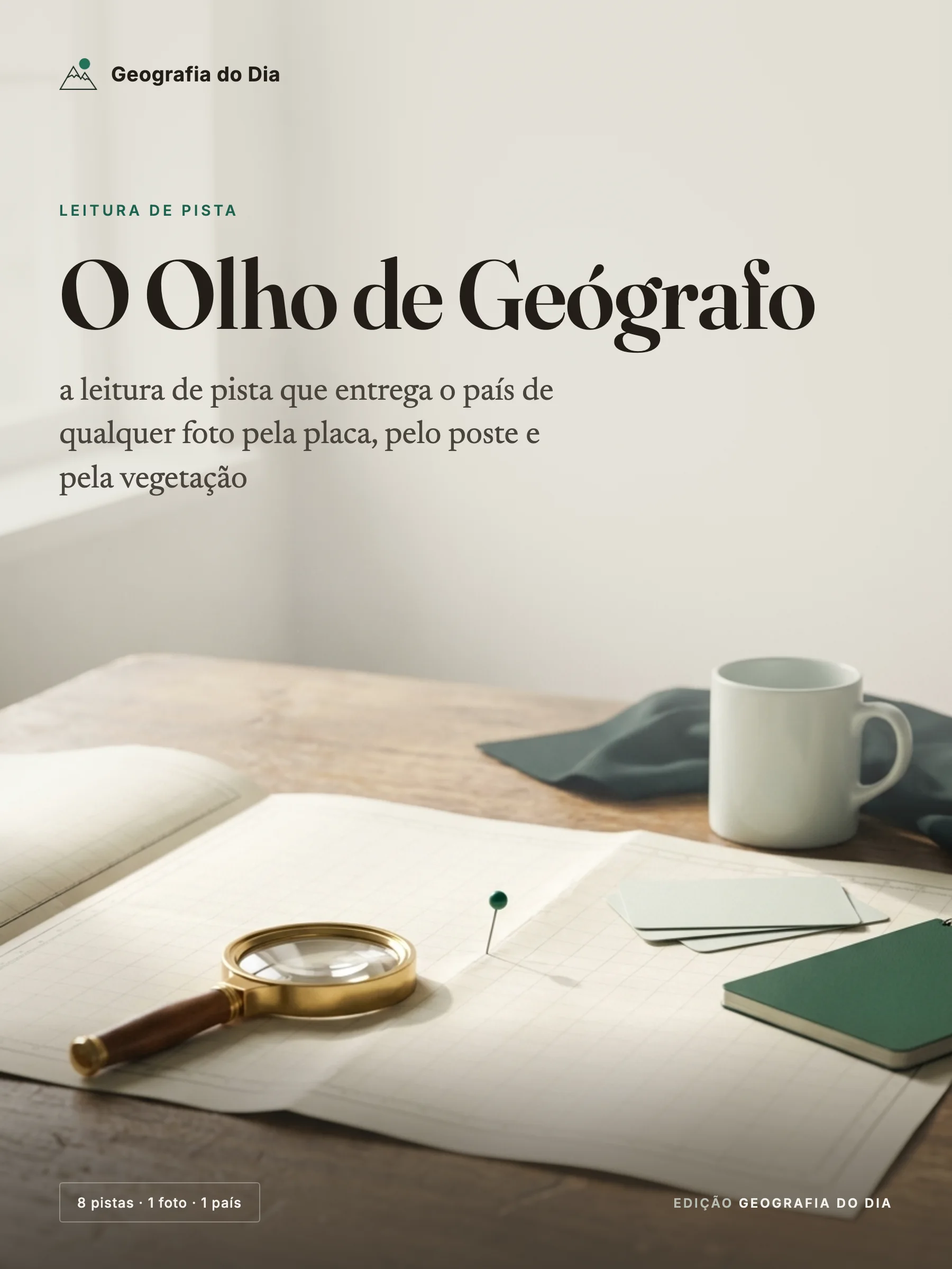 Capa do guia O Olho de Geógrafo