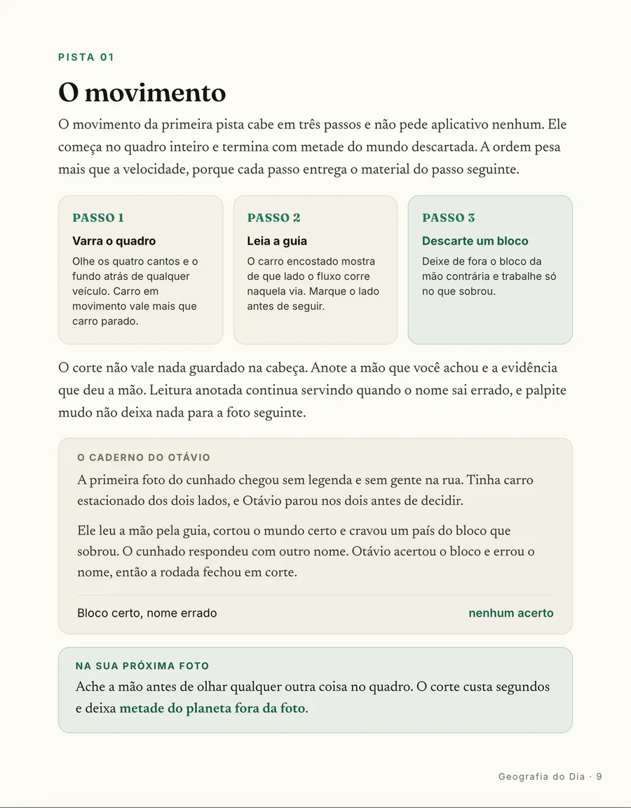Página real do guia: Passo a passo